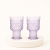 Szklanki Casa Alegre Joy Lavender 330 ml komplet 2 sztuki z dekoracyjnym reliefem