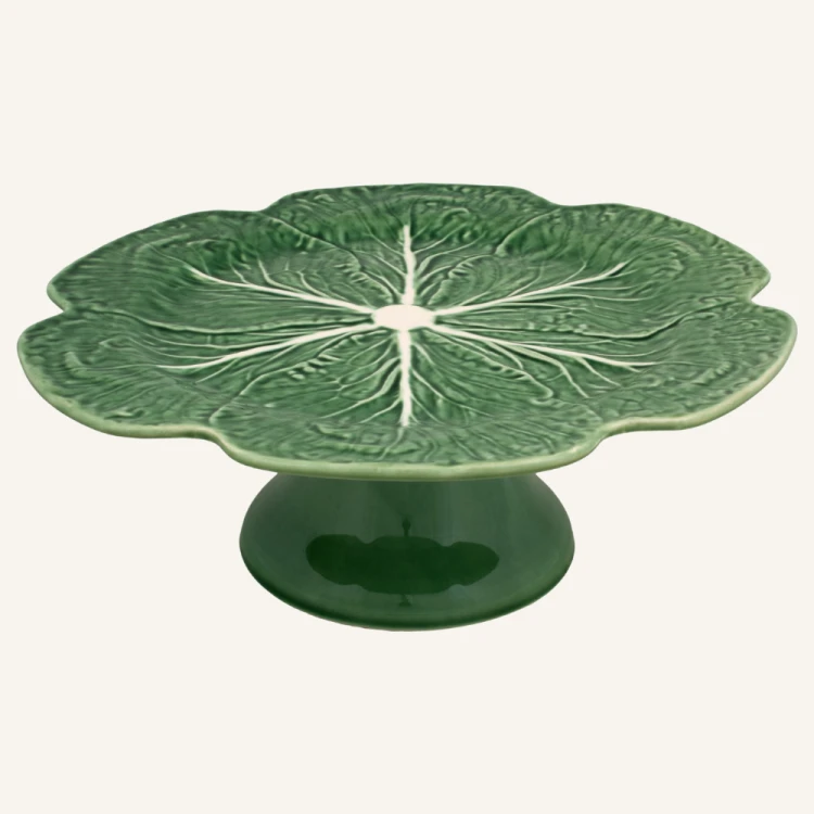 Ceramiczna patera na tort kapusta 31 cm Bordallo Pinheiro Cabbage.png