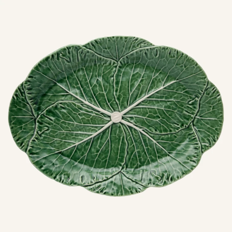 Ceramiczny półmisek owalny kapusta 43 cm Bordallo Pinheiro Cabbage.png