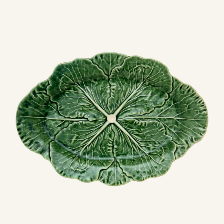 Ceramiczny półmisek owalny kapusta 37 cm Bordallo Pinheiro Cabbage.png