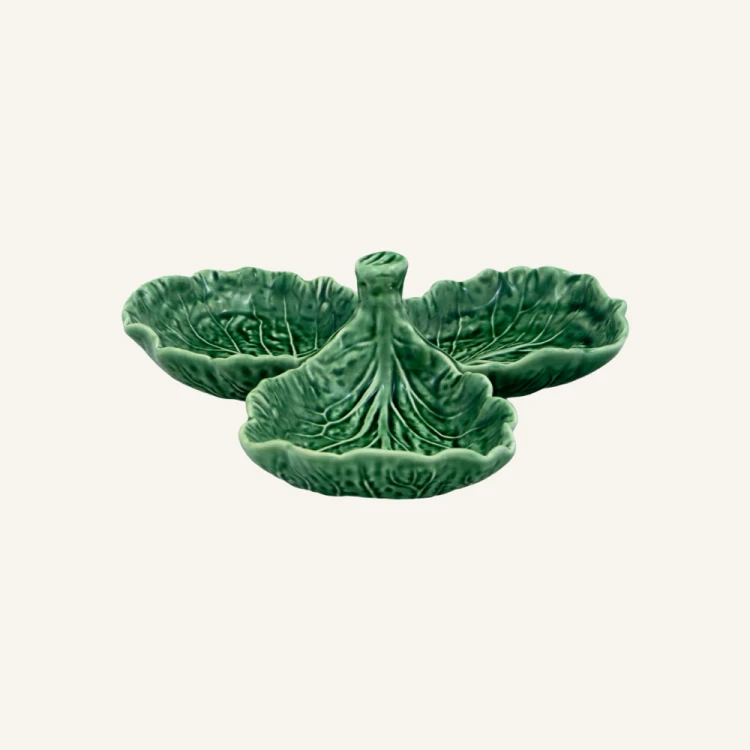 Ceramiczne liście na oliwki i przekąski 21 cm Bordallo Pinheiro Cabbage.png