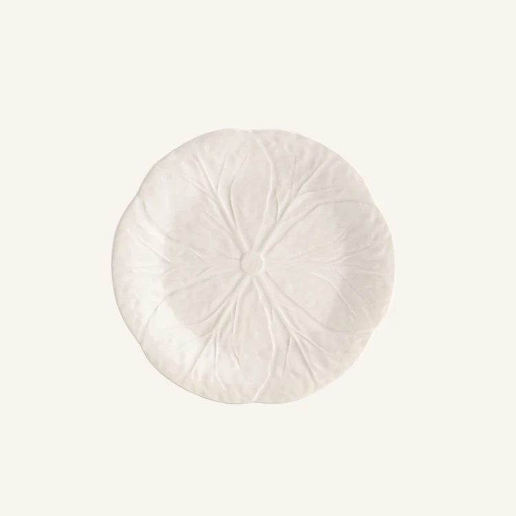 Ceramiczny talerz deserowy 19 cm Bordallo Pinheiro Cabbage White.png