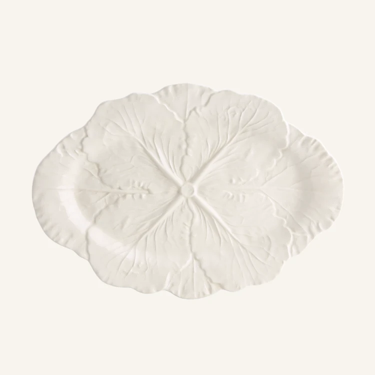 Ceramiczny półmisek owalny 37 cm Bordallo Pinheiro Cabbage White.png