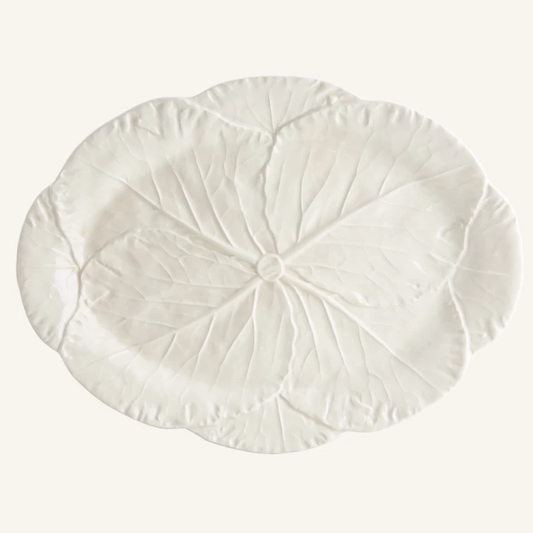 Ceramiczny półmisek owalny 43 cm Bordallo Pinheiro Cabbage White.png