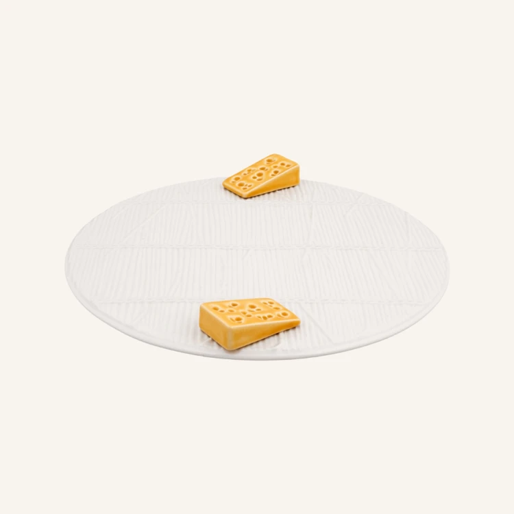 Ceramiczny talerz do serów 26 cm Bordallo Pinheiro White Cheese Tray.png
