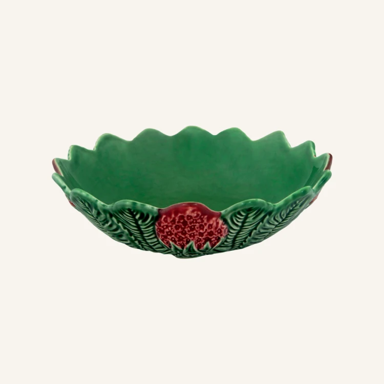 Ceramiczna miska truskawki 23 cm Bordallo Pinheiro Strawberries.png