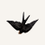 Ceramiczna jaskółka dekoracyjna 13 cm Bordallo Pinheiro Swallow.png