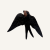 Ceramiczna jaskółka dekoracyjna 15 cm Bordallo Pinheiro Swallow.png