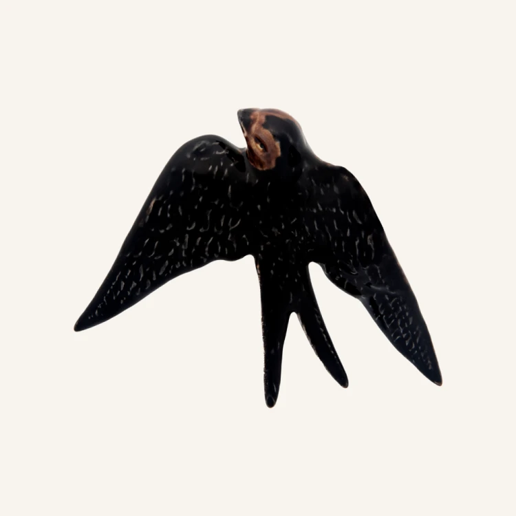 Ceramiczna jaskółka dekoracyjna 15 cm Bordallo Pinheiro Swallow.png