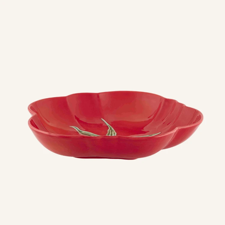 Ceramiczny talerz do pasty pomidor 25 cm Bordallo Pinheiro Tomato.png