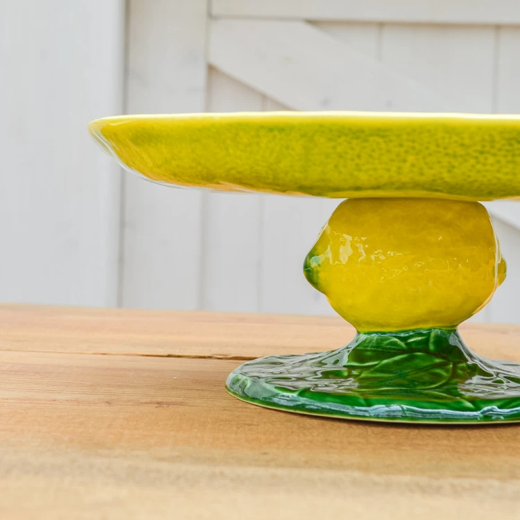 Ceramiczna patera na tort cytryna 33 cm