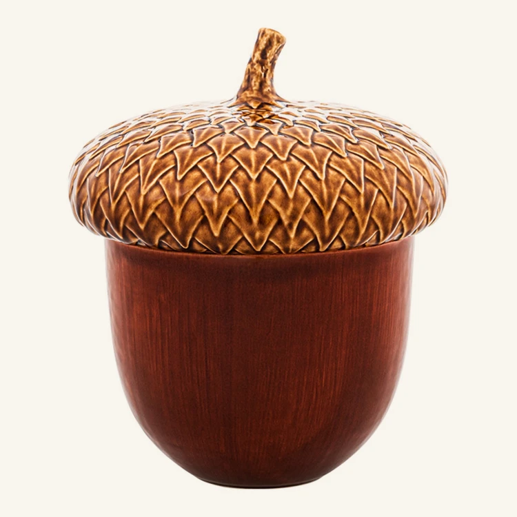 Ceramiczny pojemnik żołądź 30 cm Bordallo Pinheiro Gudrun