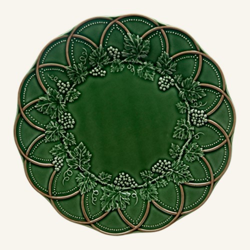 Ceramiczny talerz deserowy z motywem leśnym 24 cm Bordallo Pinheiro Woods