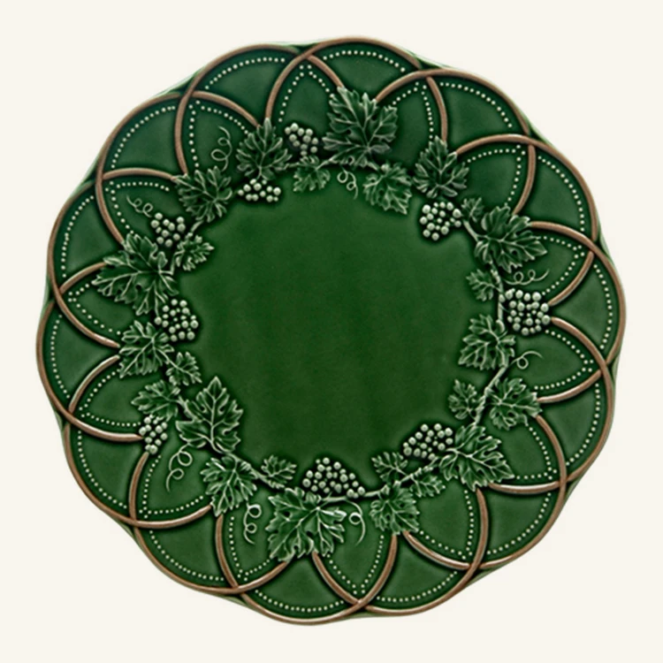 Ceramiczny talerz deserowy z motywem leśnym 24 cm Bordallo Pinheiro Woods